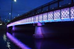 富田橋のLED作品の写真