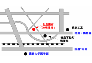 北島田市の地図画像（外部サイト）