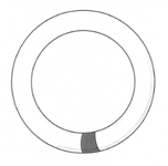 環型蛍光管のイラスト