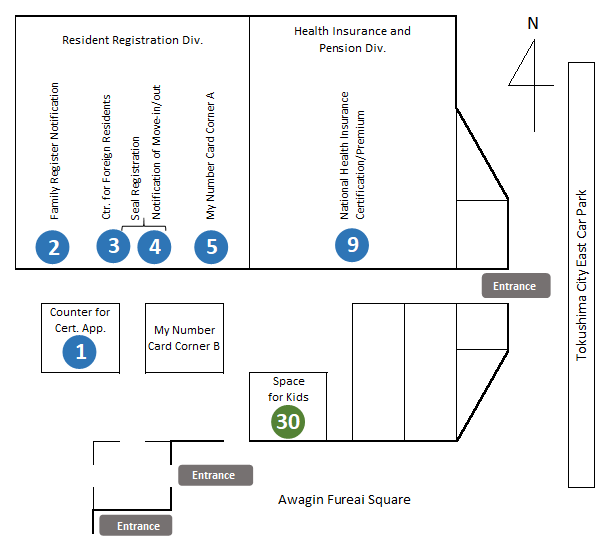 City Hall First floor Layout Map