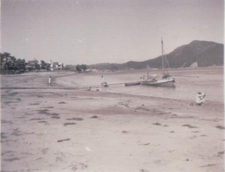昔の津田海岸の写真