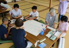 子ども連句教室の様子