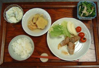 豚肉の野菜巻き巻き