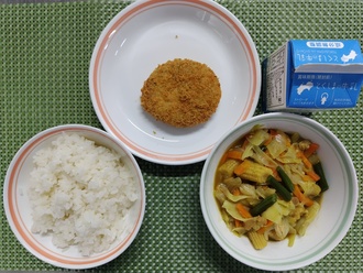 とり肉とキャベツのカレーソテー