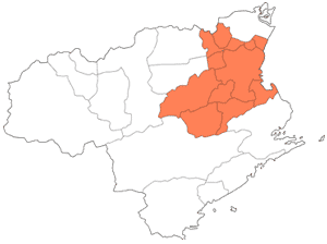 定住自立圏構想に取り組んでいる市町村の地図画像