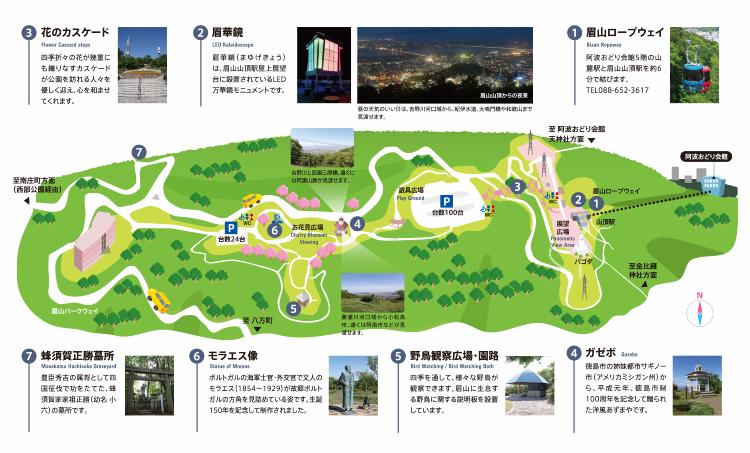 眉山公園園内マップ