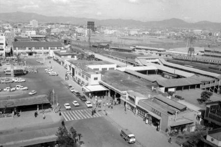 昔の徳島駅前の写真