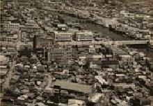 徳島市内の航空写真